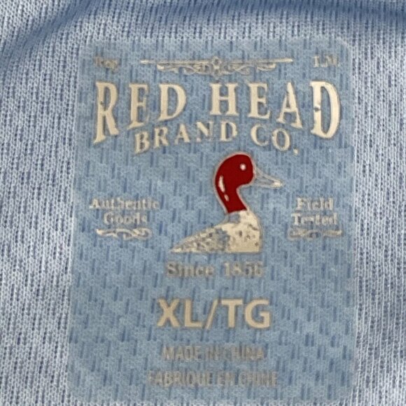 Red Head Brand Co. Polo Shirt Men’s XL Blue Polyester Golf Casual - Picture 5 of 7